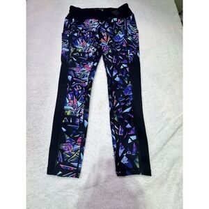 Torrid Disney Villains Shattered Print Black Active Legging Evil queen 0 plus